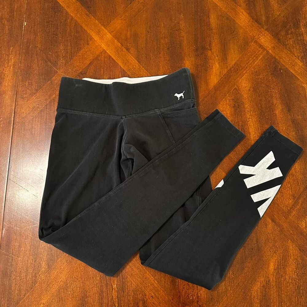 Victoria-s-secret-pink Women's Black Leggings